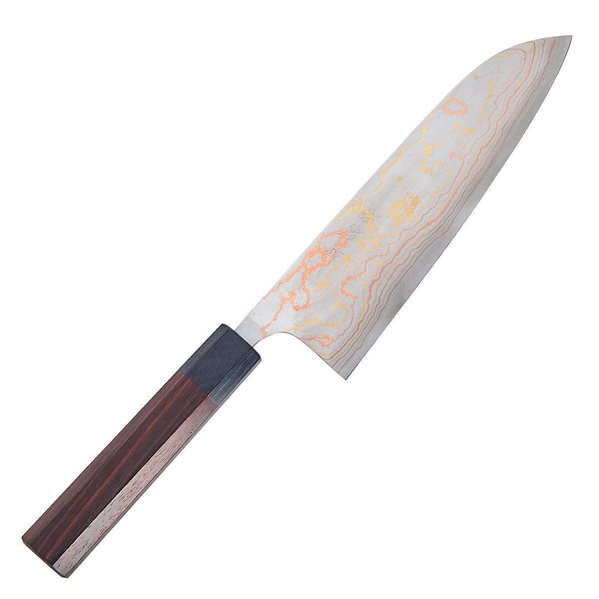Takeshi Saji Rainbow Santoku 18 cm Aogami #2 Octagon