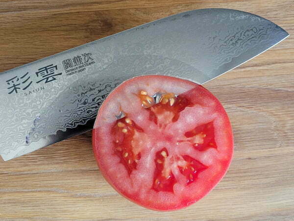 japanese knife sharpness test