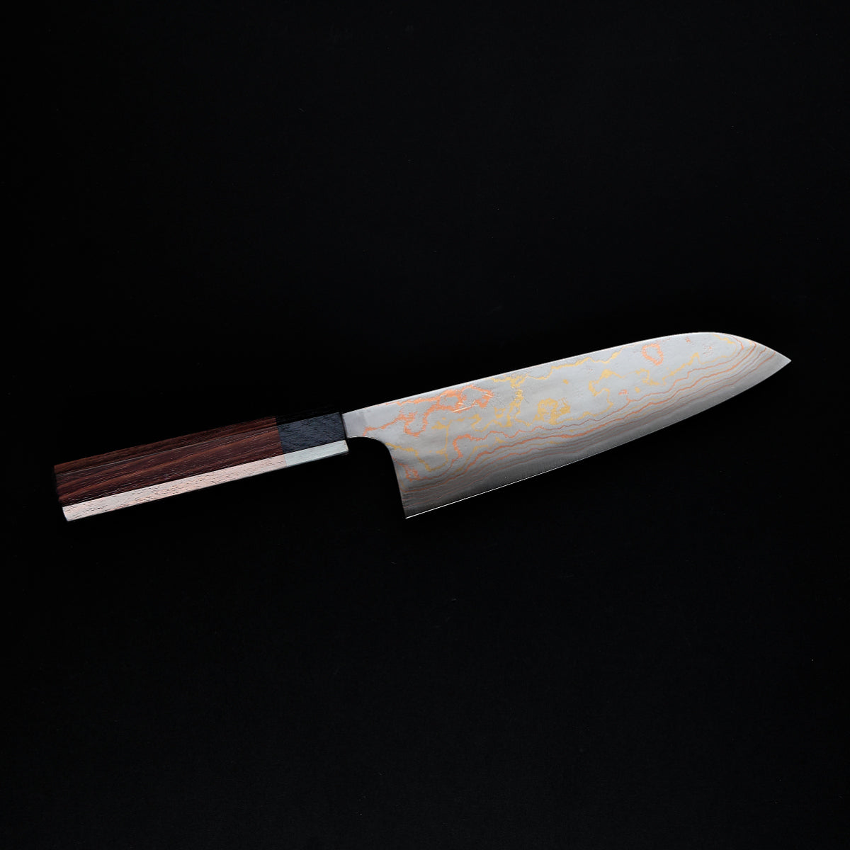 Takeshi Saji Rainbow Santoku 18 cm Aogami #2 Octagon